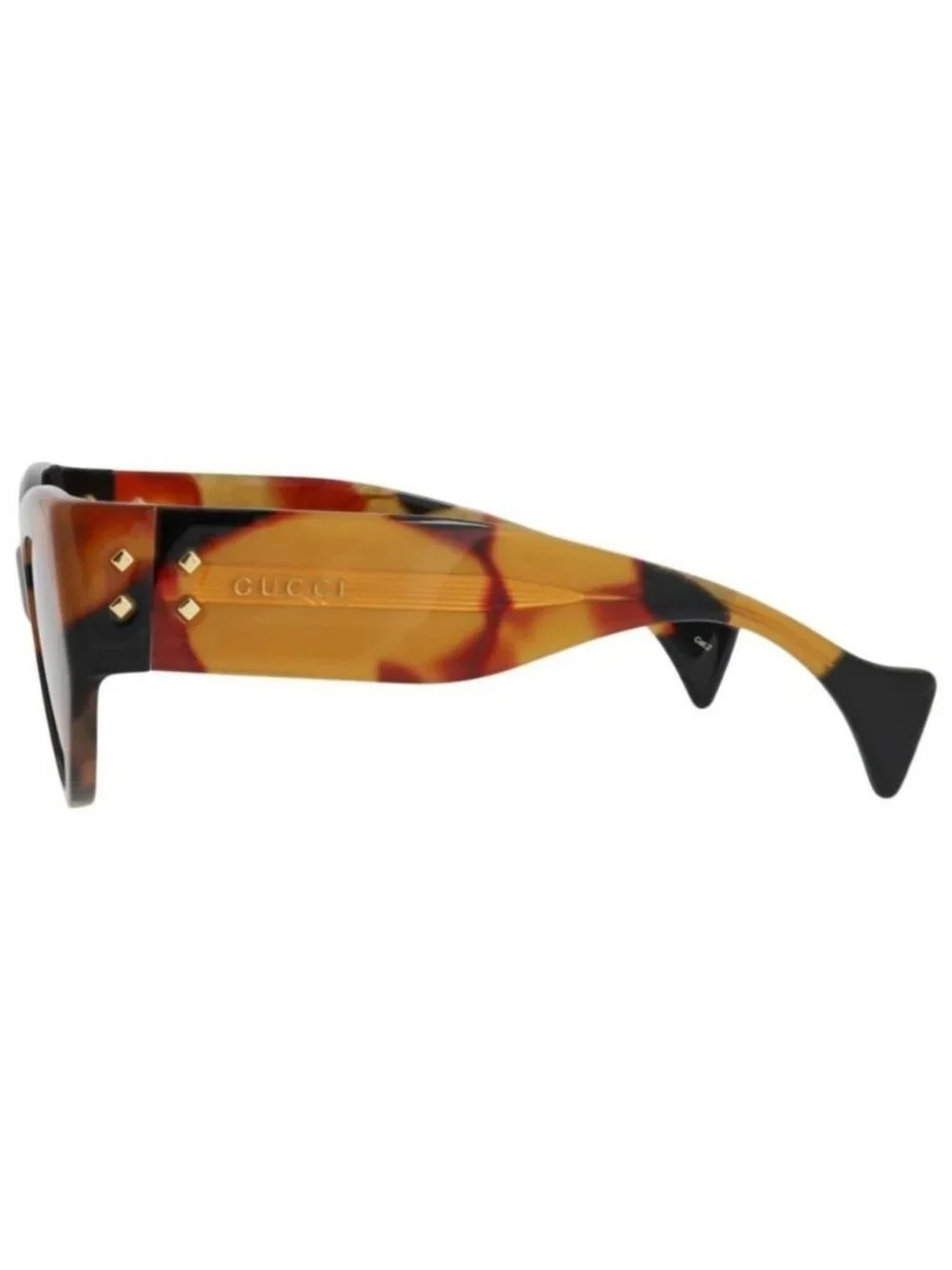 New Gucci Womens Cat Eye Havana Havana Brown Fashion Designer Sunglasses